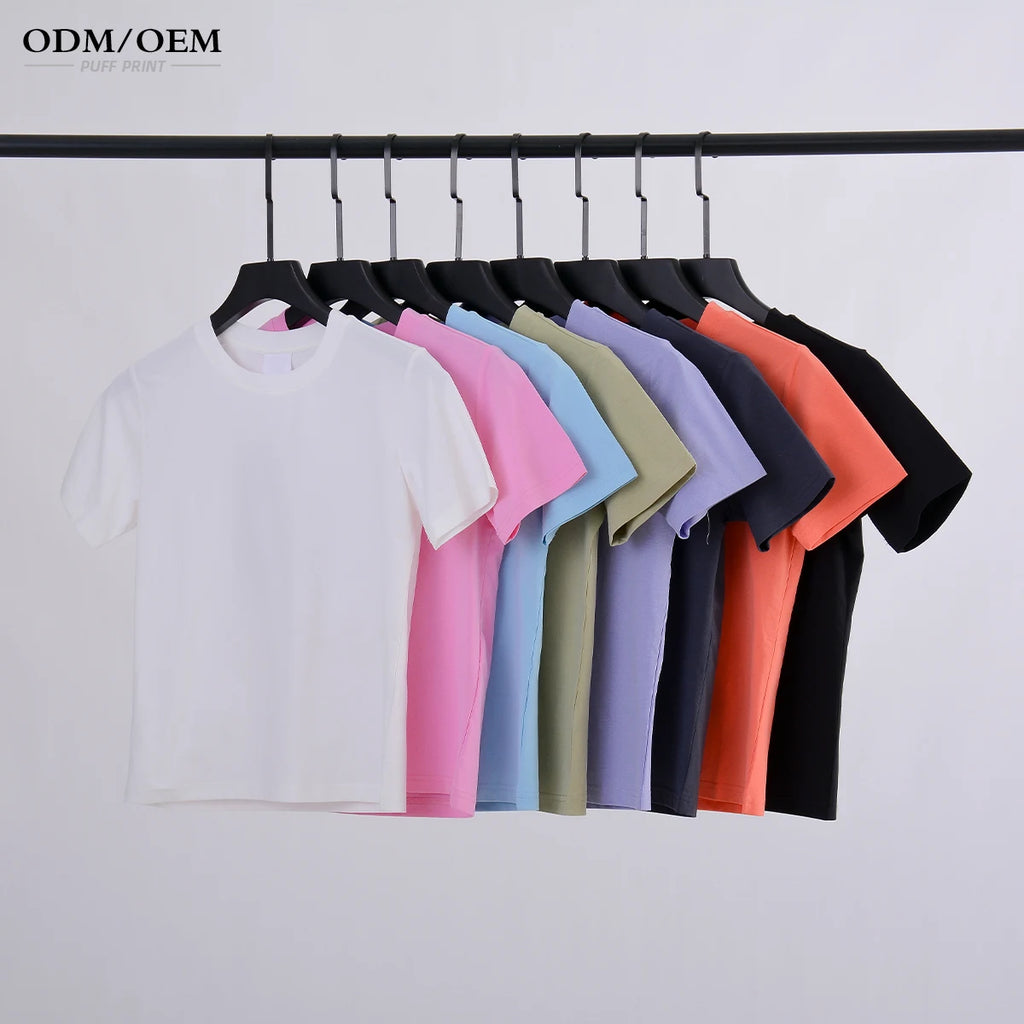 High Quality Polyester Women's T-shirts Custom logo Women Soft Slim Fit t Shirt With logo