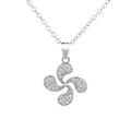 Flower Romantic Pendant Comes As Sterling Silver Pendant With Four-leaf Clover Jewelry