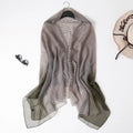 New Fashion Scarf Women's Thin Gradient Bird Check Long Sun Protection Versatile Shawl Wholesale
