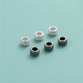 Unique 925 Sterling Silver Engrave Ear of Wheat Wheel Charm Beads for Jewelry Making Accessories