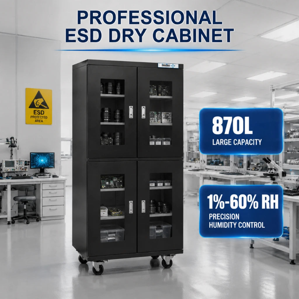 KEXING 870L Dark Blue Cold-Rolled Steel Industrial Storage Cabinet 900x600x1890mm Workshop/Laboratory Furniture Moisture Proof