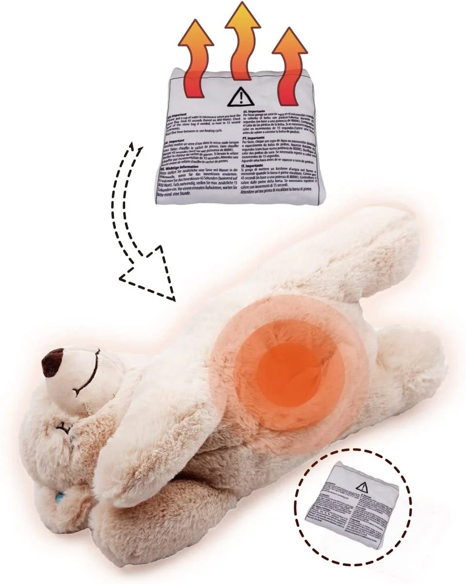AFP Interactive Pets Heartbeat Toy Sheep Pet Behavioral Aid Toy Warm Plush Heart Beat Toy