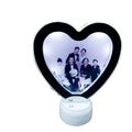 Heart Shape Sublimation Photo Booth Makeup Magic Mirror Photo Frames for Christmas/Valentine Home Desk Decor