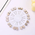 Cute Black White Muslim Hijab Brooches Alloy Needle Clips Pins for Women's Safety Head Scarf for Wedding Engagement Party Gift
