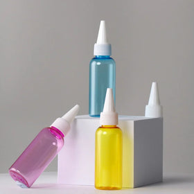 New Design Colorful Empty sharp Mouth Nozzle PET Plastic Bottle and Pet Oil Bottle