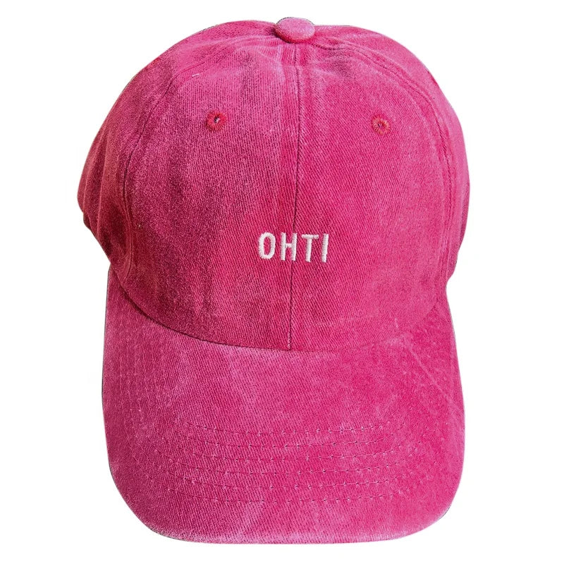 2025 Embroidered Custom Dad Hat Customize Logo Sport Men 6 Panel Washed Cotton Baseball Cap