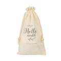 Custom Logo 7*9cm Gift Promotional Drawstring Good Quality Cotton Bag With Draw String