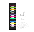 Factory Wall Hanging File Folders Organizer 10 Foldable Pockets for Classroom Office Storage Enhanced Readability Organization