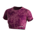 Sublimation Women's Short Sleeve Crop Top Crew Neck Anti-Odor 4-Way Stretch Fast Dry Custom Sportswear Supplier
