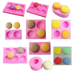 HY 6-Cavity 3D Macaroon Silicone Mold for Fondant