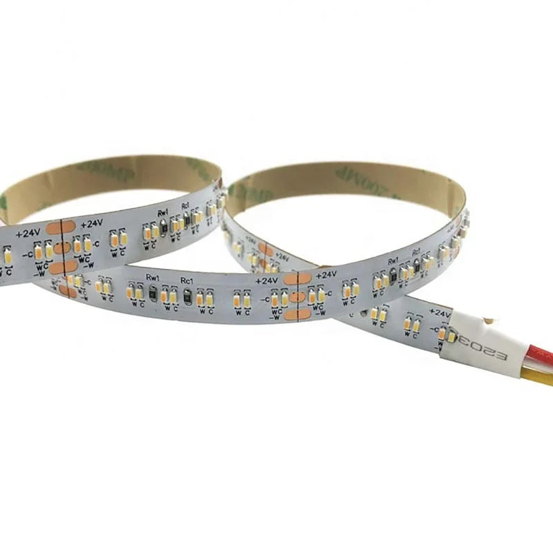 Benory 24v CRI 90 2216smd 24V 12W/M CCT Tunable White 2700K-6500K Flexible LED Strip Light for Loxone Knx Dali Pwm Controls