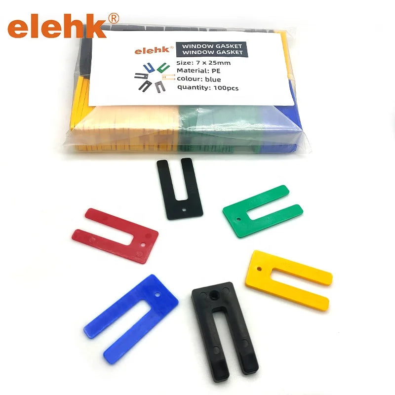 ELEHK Favorably-received Multi-colour Window Packer Plastic Shim Plastic Window Packer U Shims Plastic Packer Plastic Shims