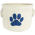 Wholesale Round White Foldable Laundry Basket Cotton Rope Storage Basket with Handle