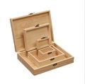 Polished Pine Wooden Tabletop Jewelry Packaging Gift Storage Box
