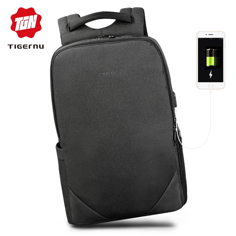 Tigernu T-B3601 Factory Wholesale Anti-theft Usb Charging Student School Bag Laptop Backpack for Men