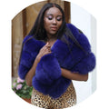 Wholesale Luxury Price Winter Warm Genuine Fox Fur Scarf Shawl