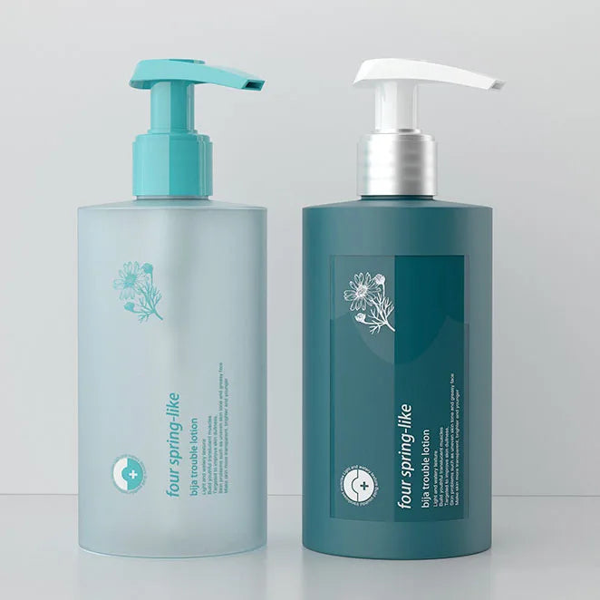 PE Hand Wash Skincare Lotion Bottles Plastic Container Packaging 200ml White Pump Shampoo Cream Bottle