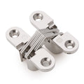 3D Invisible Hidden Concealed Metal Hinge Folding Door Hinge Furniture Cross Hinges for Cabinets Cupboard Wardrobe