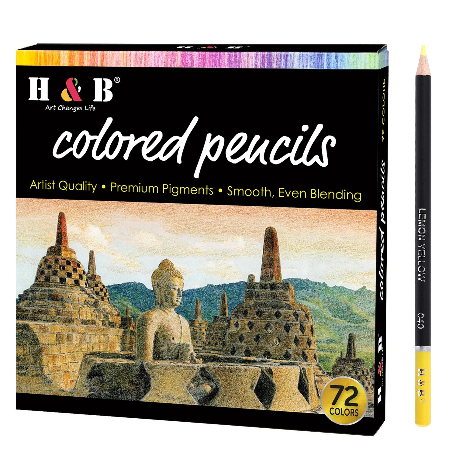 Sketching Nature Custom Colors 50/72 Colored Pencil Set