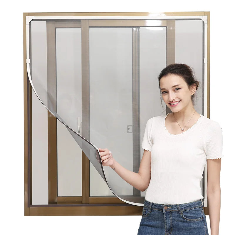 Hot Sale Modern Fiberglass Magnetic Window Screen Netting DIY Fire-Proof Environment Friendly Best Seller
