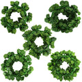84 Feet 12 Strands Artificial Leaf Plants Hanging Garland Ivy Vines for Home Garden Office Wedding Wall Decor Green Greenery