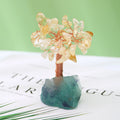 Wholesale Money Tree Original Fluorite Jade Stone Wishing Gem Tree Citrine Gemstone Natural Healing Crystal Money Tree
