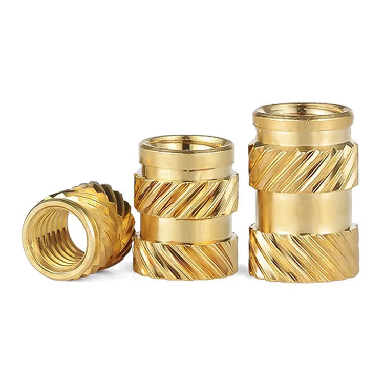 Hot Melt Brass Threaded Insert Screw Nut M2-M8 for Plastic Including Sizes M2.5 M3 M4 M5 M6