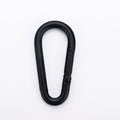 Factory Direct Sales Hardware Buckle Spring Hook Stainless Steel Mountaineering Buck Carabiner Black Pear Shaped
