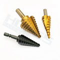 3pcs 5pcs 6pcs Kit HSS Step Drill Bits with Inch Size 1/8 3/16 1/4 1/2 3/4 7/8 1 3/8
