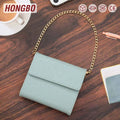 Hongbo A7 Ring Budget Binder Saffiano Epi Embossed Leather Business Style Money-Saving Planner with Fly Leaf for Cash Bill Card