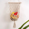 Boho Cotton Handmade Home Decoration Vegetable Storage Macrame Fruit Basket Plant Hangers Hanging