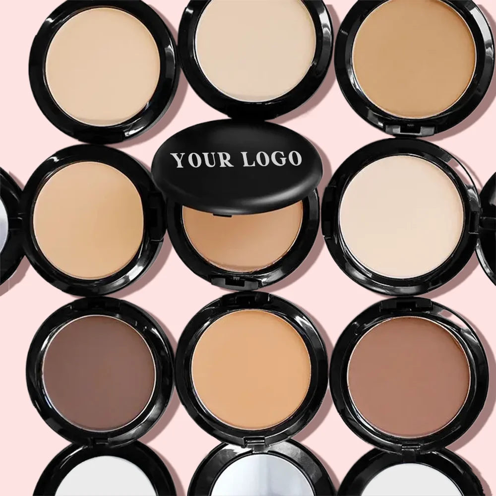 Best Makeup 14 Color Face Contour Compact Powder Private Label Oem Pressed Powder Foundation and Powder for All Skin