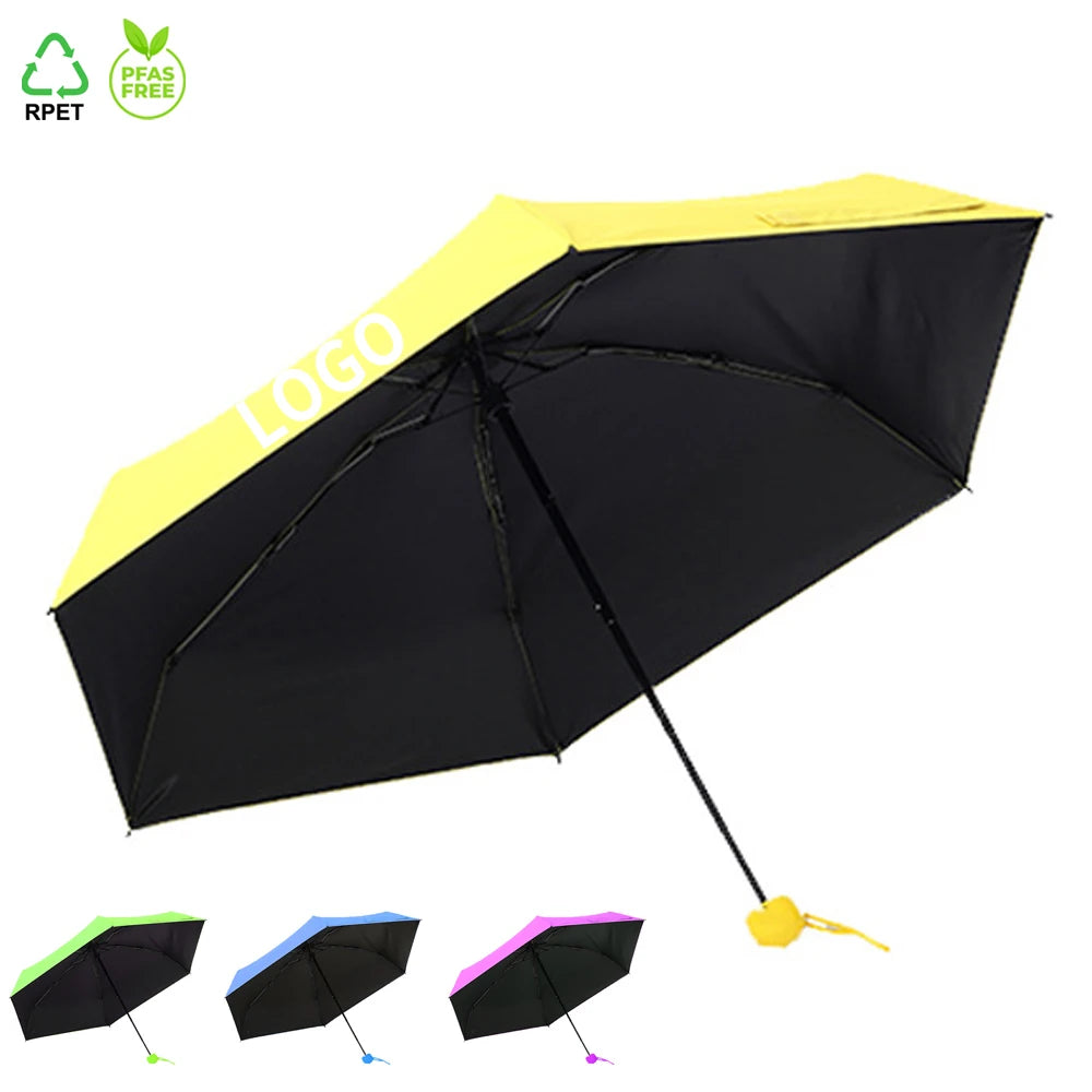Ovida Sombrillas Rain Umbrella Cheap Paraguas Small Umbrella Sun Uv Phone Pocket Windproof Folding Mini Umbrella With logo