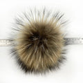 Large 13cm 15cm 18cm Real Raccoon Fur Pom Pom Ball Button Snap Woman's Winter Hat and Garment Beanie with Fur Pom Pelt Type