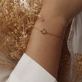 Milskye Sterling Silver Hawaiian Jewelry 18k 14k Gold Plated Solitaire Diamond Crystal Bracelet