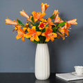 3D Printing Real Touch Lilies Latex 3 Heads Artificial Flowers Lily for Home Decoration