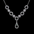 Sterling Silver 5*6mm Semi Mount Necklace Empty Frame Blank Support Claws Setting Base Holder Without Center Stone for Inlay DIY