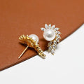8 mm Nature Freshwater Pearl 925 Silver Stud Earring 925 Sterling Silver Stud Earrings for Wedding8 mm Pearl Wholesale Price