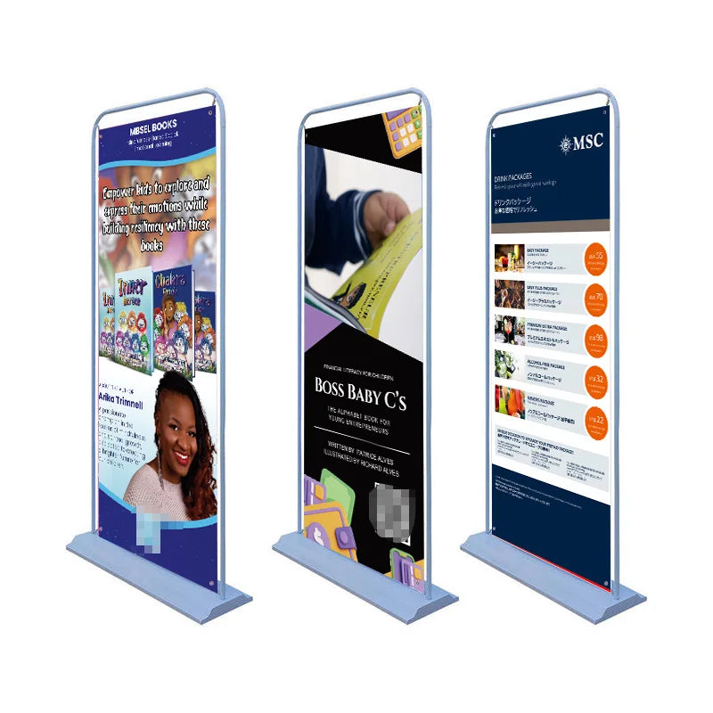 Water Injection Base Door Shape Banner Stand Water Flooding Type Stand Hanging Picture Display Exhibition Frame