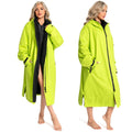 OEM Factory Custom Logo Waterproof Quick Dry Changing Robe Surfing Swimming Parka Camping Robe Fleece Outdoor Jacket With Hood