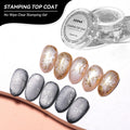 10g No Wipe Clear Stamping Gel Top Coat Nail Polish Gel LED Lamp Private Label Custom Wholesale Nail Supplier