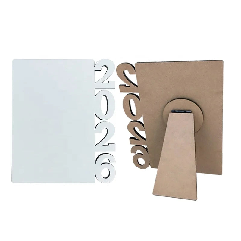 Christmas Promotional DIY Personalized Design 2026 Picture Frame Sublimation Blank 2026 Photo Frame