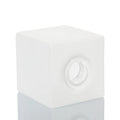 Square Frosted Glass Lampshades Cube Matt Glass Lamp Shade Cover with G9 Thread Opening