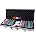 500PCS Hot Style ABS Chips Cheap Poker Chips Suitcase Including Poker Dealers Dices and Chips for Sale