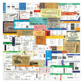 53Pcs Boarding Pass Stickers Custom Waterproof Decorative Journal Cartoon Stickers Scrapbook Supplies Retro Plean Ticket Sticker