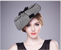 X1559 Adult Fedora Hat Royal Ascot Style Wool Millinery Fancinators Elegant Banquet Party Head Wear Made of Durable Straw