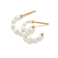 Factory Custom Fashion Cc Gg Jewelry 925 Silver Natural Real Freshwater Pearl Stud Earrings Supplier
