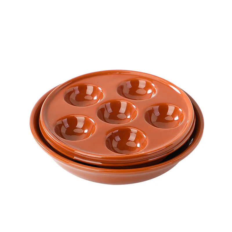 Ceramic Baking Plates Dinnerware Ovens Baking Tray Ceramic Abalone Baking Pan Home Restaurant Use Customized