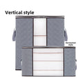 Foldable Quilt Storage Bag Large Capacity Non-Woven Fabric Organizer for Living Room for Moving Storage Packing Clothes Bedding