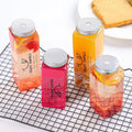 Wholesale Eco-Friendly BPA Free Food Safe American Style Juice Milk Bottles Tamper Evident Caps Empty Clear Plastic Reusable